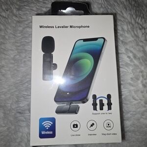 Wireless Lavalier Microphone - Black